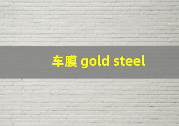 车膜 gold steel